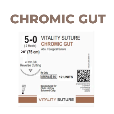 Vitality Suture 5-0 CHROMIC GUT