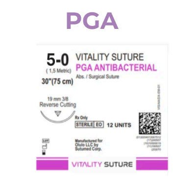 5-0 PGA ANTIBACTERIAL Suture