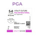 Vitality™ 5-0 PGA ANTIBACTERIAL Sutures 30" 19mm 3/8 Reverse Cutting - Global Dental Shop