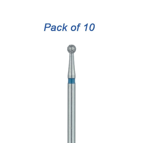 #6 Oral Surgery Round Diamond Bur | Shank #1 HP 44.5mm | Vitality™ | 10/Pack